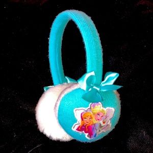 Elsa & Anna Frozen Disney earmuffs EUC-like new princess bows